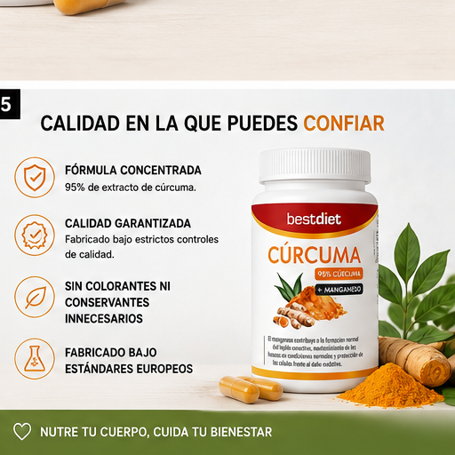 Cúrcuma + Manganeso | 30 Cápsulas