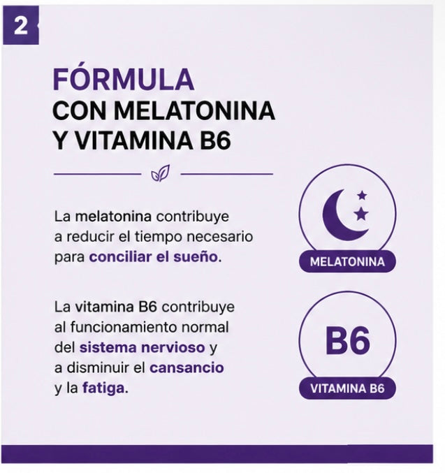Melatonina + Vitamina B6 | 60 Cápsulas