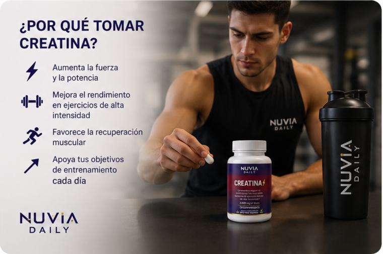Creatina Monohidratada 3000 mg | 90 Comprimidos | Fuerza y Rendimiento