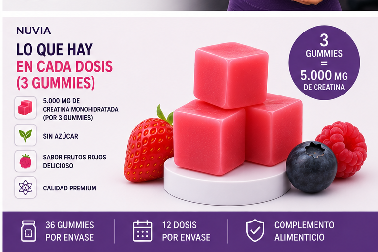 Creatina Gummies 5000 mg | 36 Unidades
